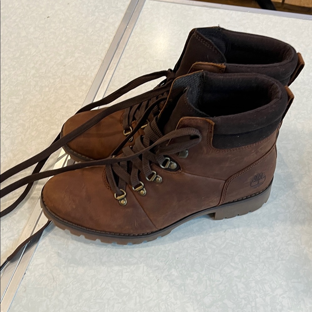 Timberland Women’s Ellendale Dark Brown Leather Boots